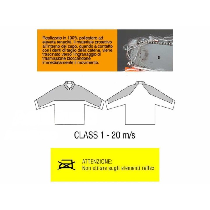 Cofra SAW BRAKE viiltosuojattu takki, XL, luokka 1 – 20 m/s