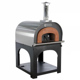 Cibus INOX 100 puulämmitteinen ulkouuni 6 pizzaa ruostumaton teräs