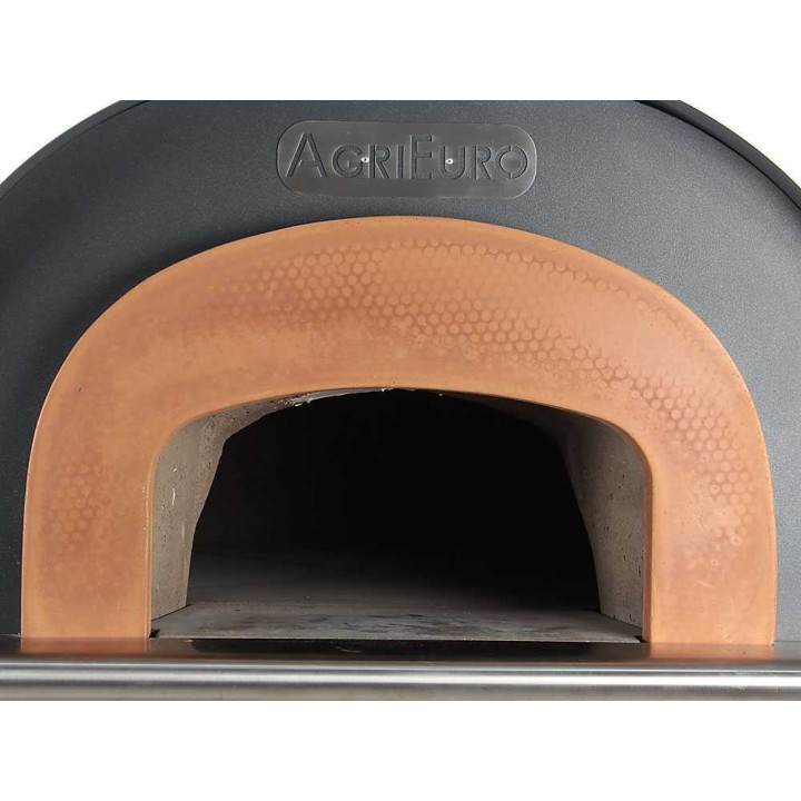 Cibus INOX Ø100 puulämmitteinen ulkouuni, 6 pizzaa, ruostumaton teräs