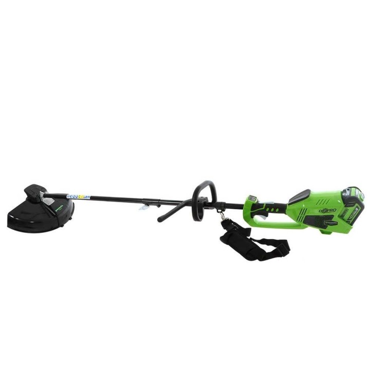 Greenworks GD40BC akkuraivaussaha, 40 V, 4 Ah, siimapää ja nelihampainen terä