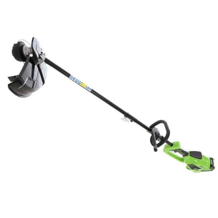 Greenworks GD40BC akkuraivaussaha, 40 V, 4 Ah, siimapää ja nelihampainen terä