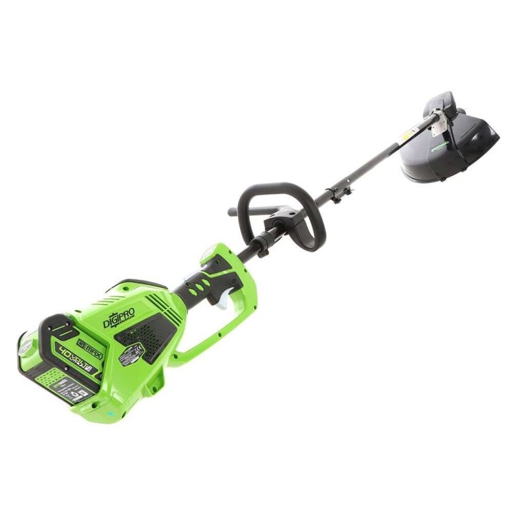 Greenworks GD40BC akkuraivaussaha, 40 V, 4 Ah, siimapää ja nelihampainen terä