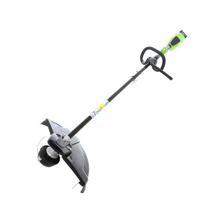Greenworks GD40BC akkuraivaussaha, 40 V, 4 Ah, siimapää ja nelihampainen terä