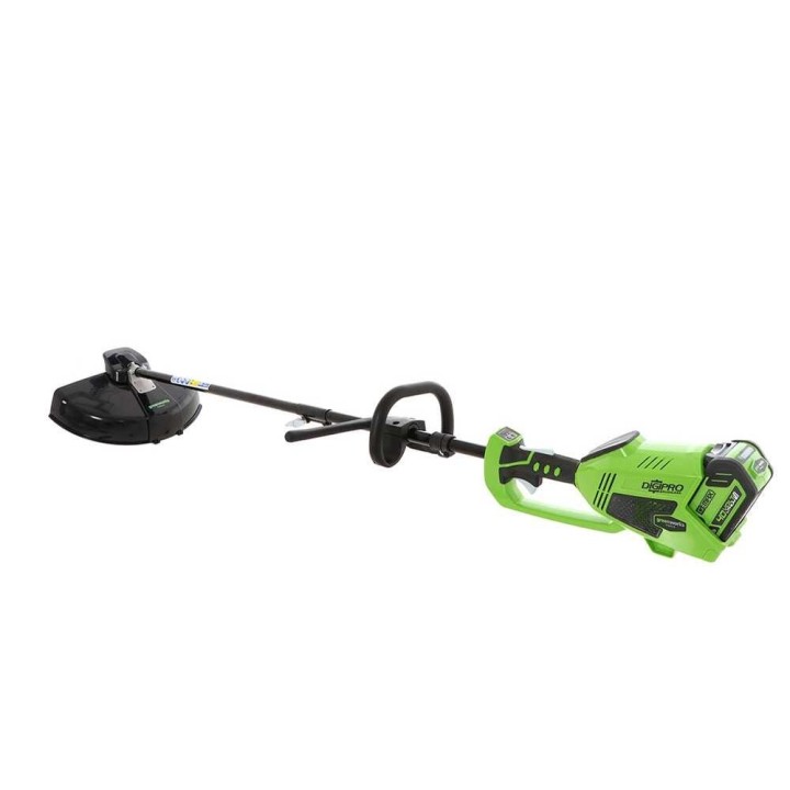 Greenworks GD40BC akkuraivaussaha, 40 V, 4 Ah, siimapää ja nelihampainen terä