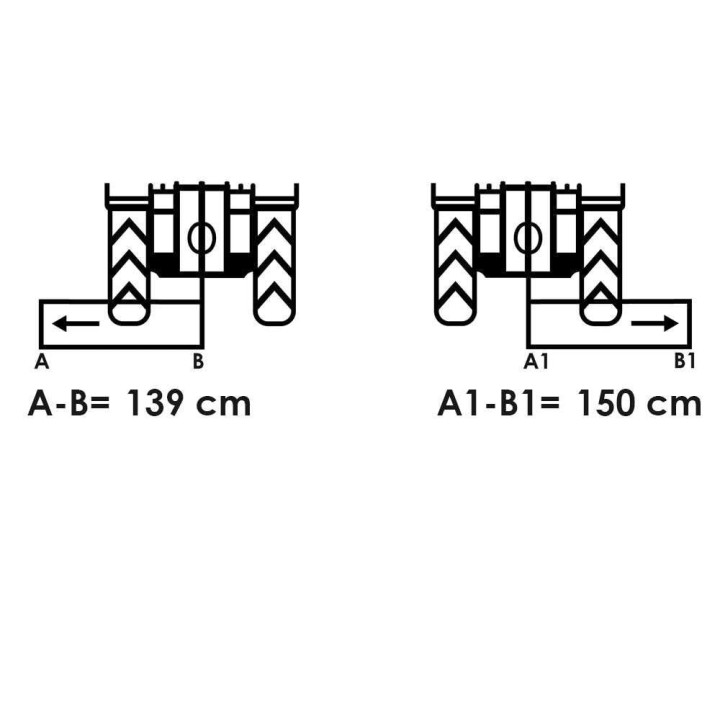 GeoTech Pro ESFM 220H traktorimurskain, hydraulinen sivuttaissiirto, 215 cm