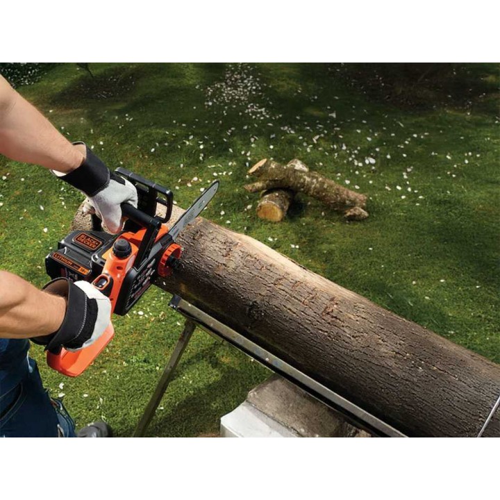 Black & Decker GKC1825L20-QW akkuketjusaha, 18 V, 25 cm, 2 Ah + lisäakku