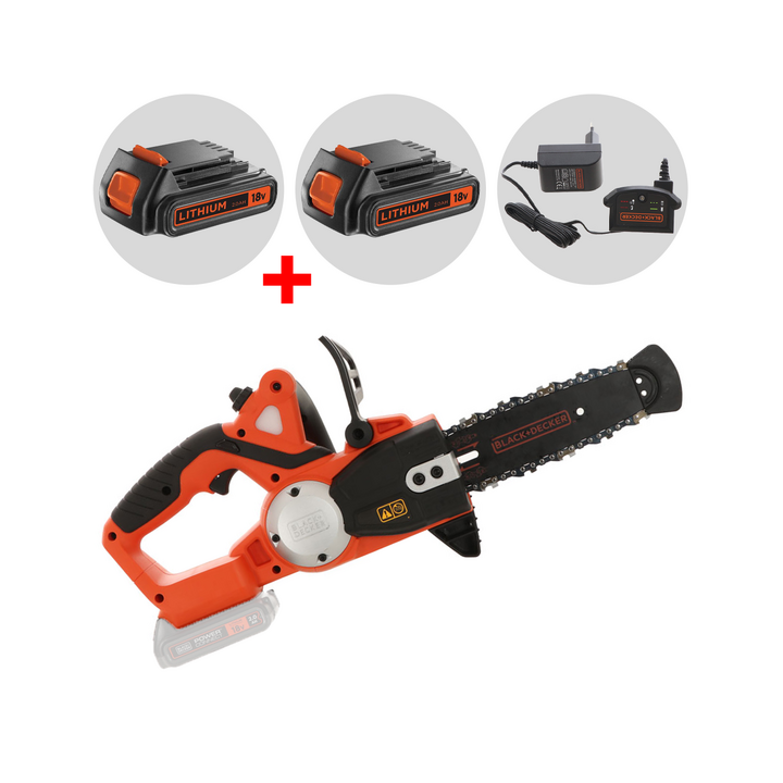 Black Decker GKC1820L20 QW akkuketjusaha 18 V 20 cm 2 Ah