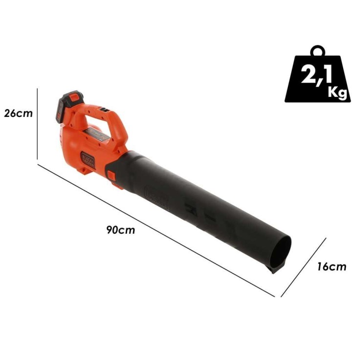 Black & Decker BCBL200L-QW akkukäyttöinen puhallin, 18 V 2 Ah