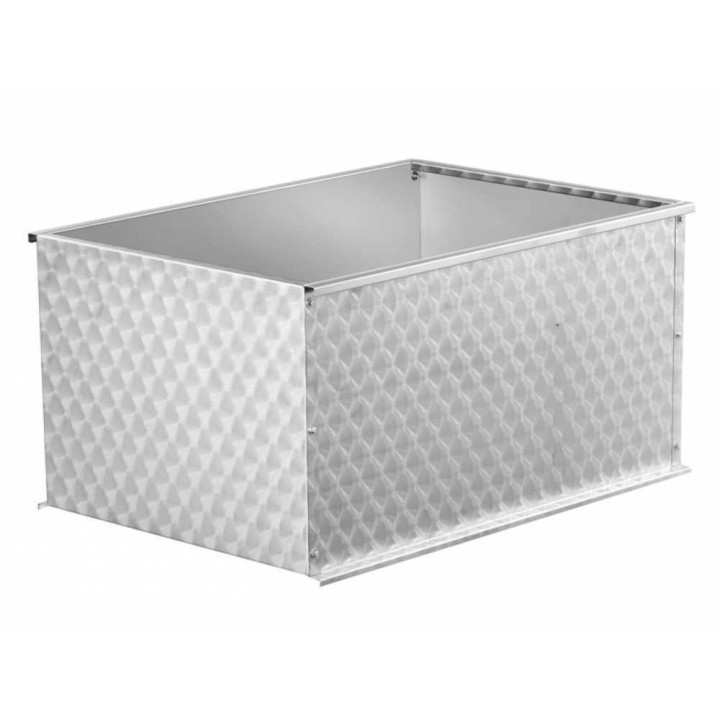 Korotusosa ja roiskesuoja INOX rypäleiden riivinkoneeseen