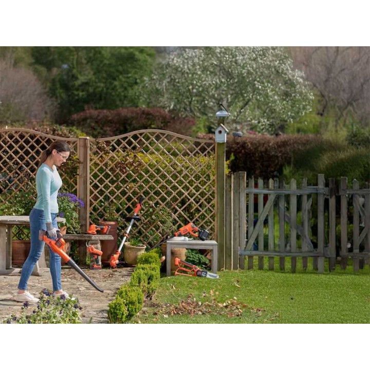 Black & Decker GWC1820PC-QW akkulehtipuhallin, 18 V, 2 Ah + lisäakku