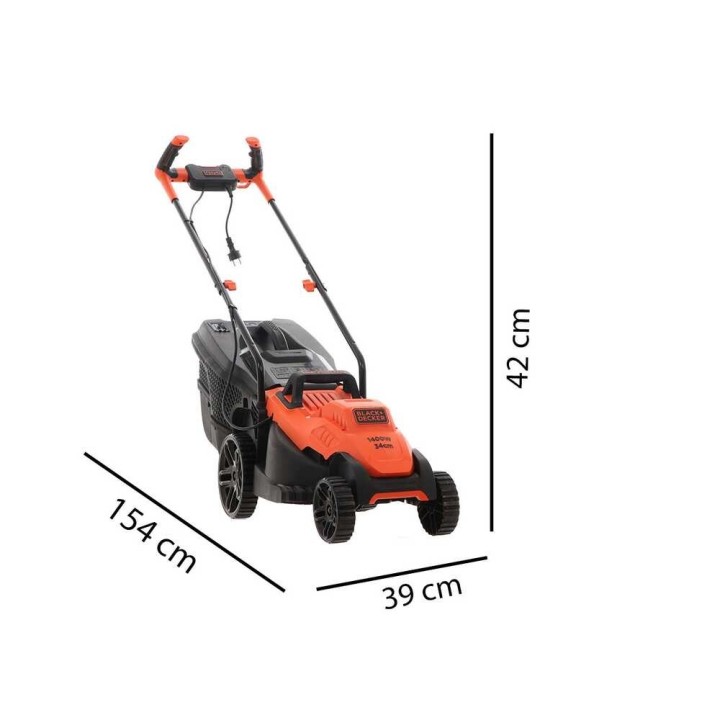 Black & Decker BEMW461BH-QS sähköruohonleikkuri, 1 400 W, 34 cm