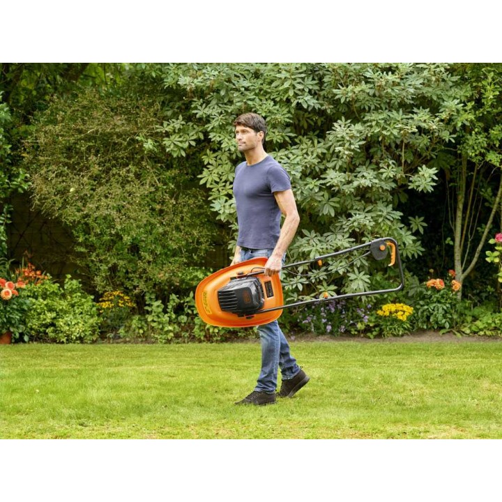 Black & Decker BEMWH551-QS sähköinen ilmatyynyruohonleikkuri, 1 200 W, 32 cm