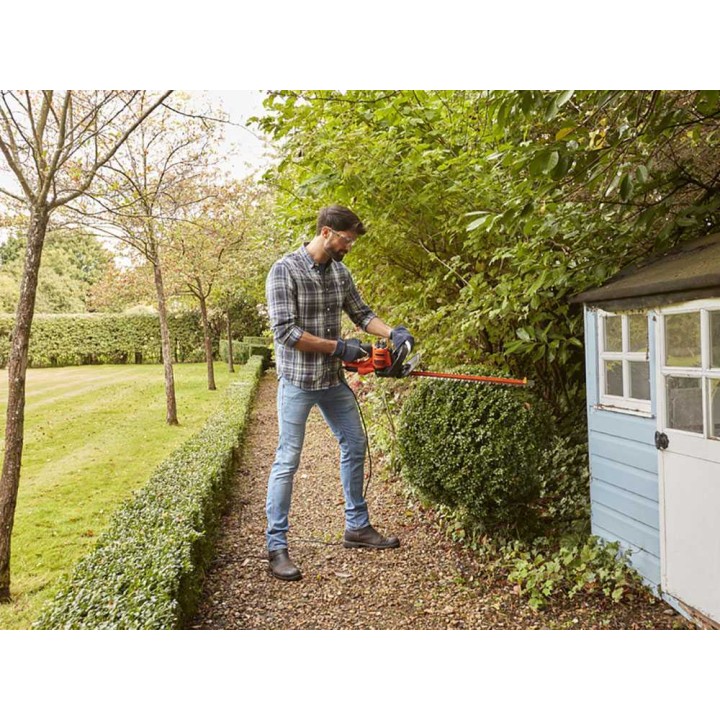 Black & Decker BEHTS451-QS sähkökäyttöinen pensasleikkuri, 550 W, 60 cm