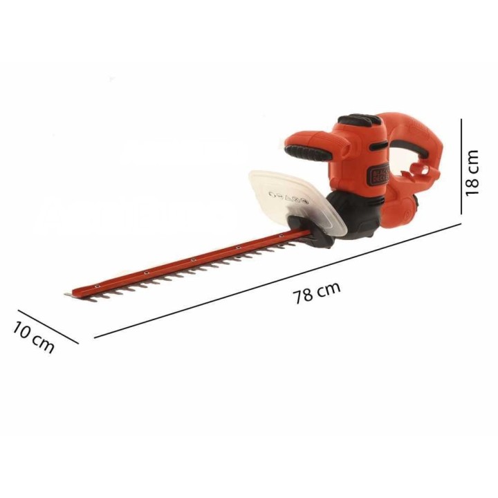 Black & Decker BEHTS201-QS sähköinen pensasleikkuri, 45 cm, 420 W, 230 V