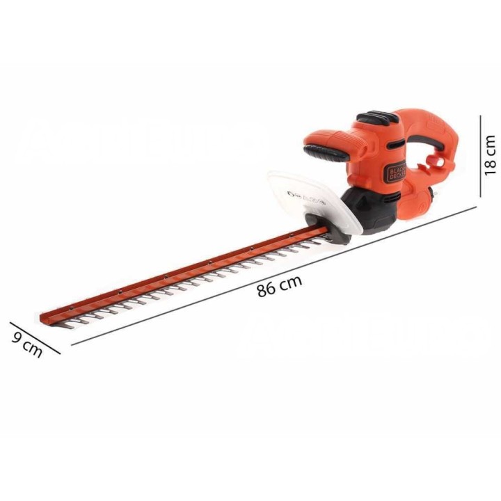 Black & Decker BEHT251-QS sähköinen pensasleikkuri, 50 cm, 450 W, 230 V