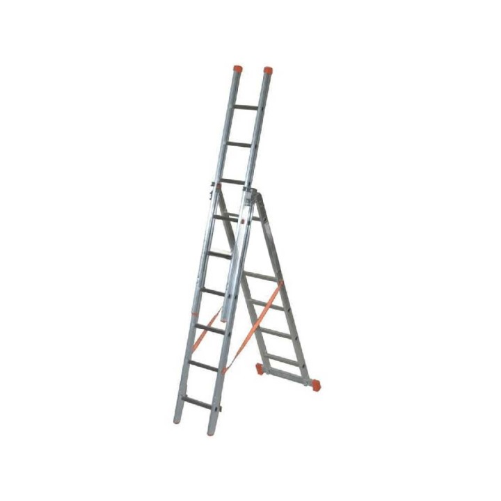 Facal Genia G200-3 teleskooppitikas, 3 × 6 askelmaa, 4,10 m, alumiini