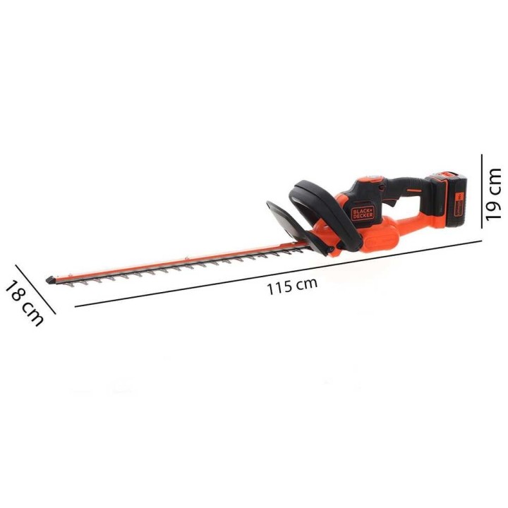 Black & Decker GTC18504PC-QW akkukäyttöinen pensasleikkuri, 18 V, 50 cm