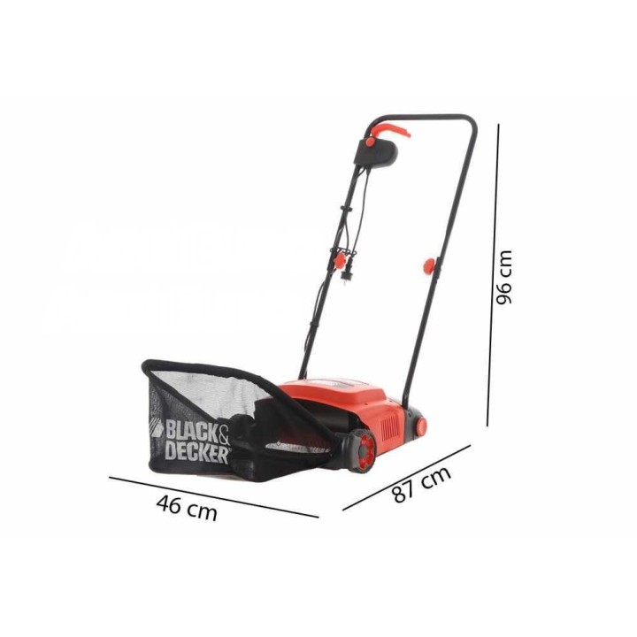 Black & Decker GD300-QS sähköinen nurmikon ilmaaja, 600 W, 30 cm