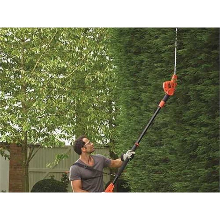 Black & Decker PH5551-QS sähköpensasleikkuri, 550 W, 51 cm, teleskooppivarsi