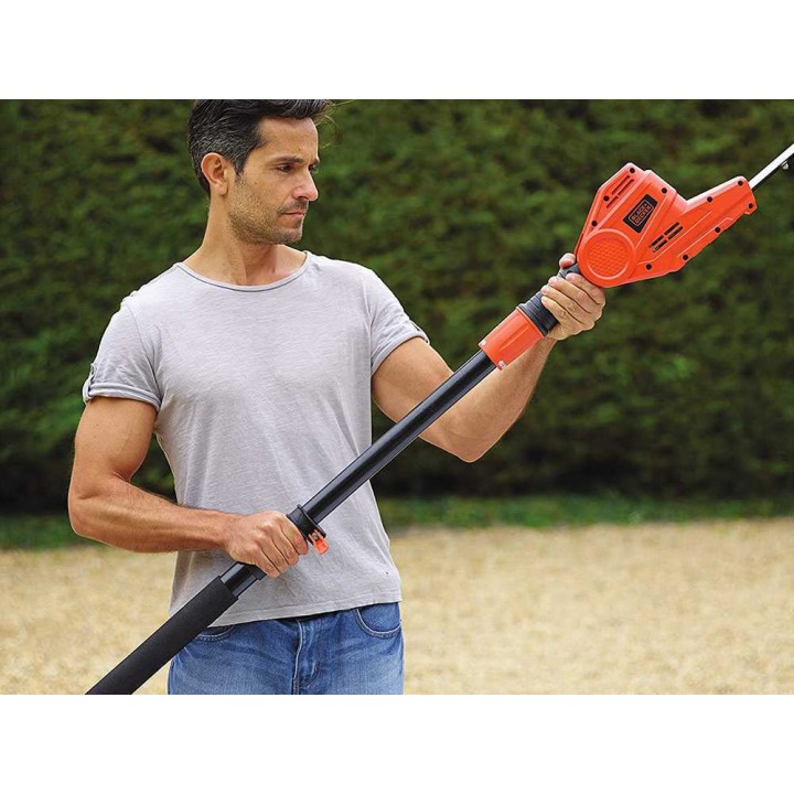 Black & Decker PH5551-QS sähköpensasleikkuri, 550 W, 51 cm, teleskooppivarsi