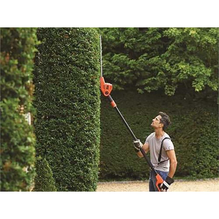 Black & Decker PH5551-QS sähköpensasleikkuri, 550 W, 51 cm, teleskooppivarsi