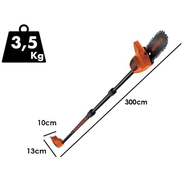Black & Decker GPC1820L20-QW akkukäyttöinen oksasaha, 18 V, 20 cm, lisäakku