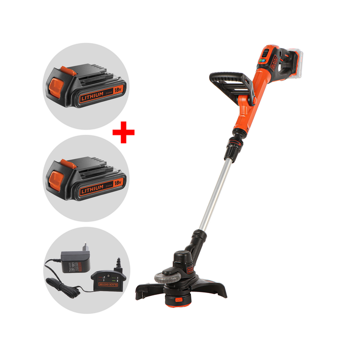 Black Decker STC1820EPC QW akku ruohotrimmeri 18 V 2 Ah 28 cm