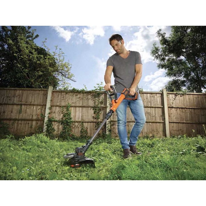 Black & Decker STC1820EPC-QW akku-ruohotrimmeri, 18 V, 2 Ah, 28 cm