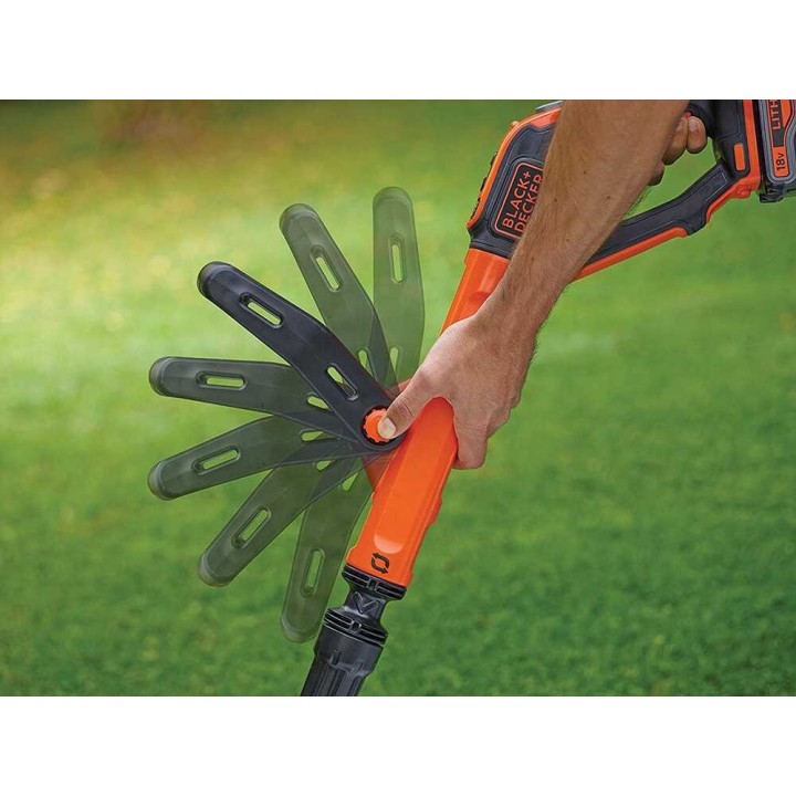 Black & Decker STC1840EPC-QW akkuruohotrimmeri, 18 V, 4 Ah, 30 cm