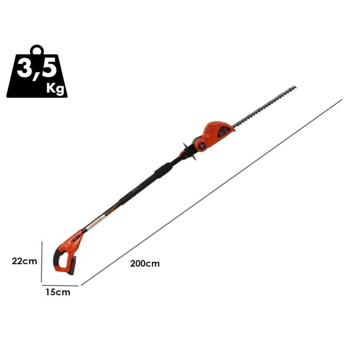 Black & Decker GTC1843L20-QW pensasleikkuri, 18 V, 43 cm, jatkovarsi