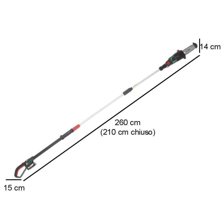 Bosch UniversalChainPole 18 akkukäyttöinen oksasaha, 18 V, 20 cm, teleskooppivarsi