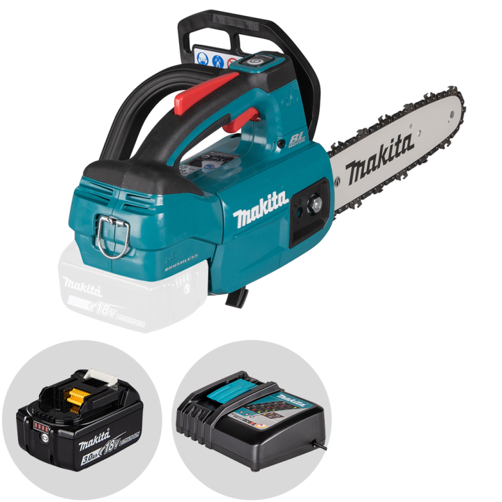 Makita DUC254 akkuketjusaha 18 V 3 Ah 25 cm alijaartialla