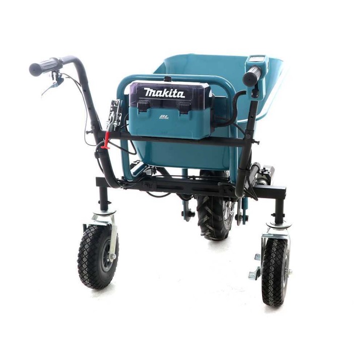 Makita DCU180 akkukäyttöinen kuljetuskottikärry, 2 × 18 V 5 Ah, 130 kg