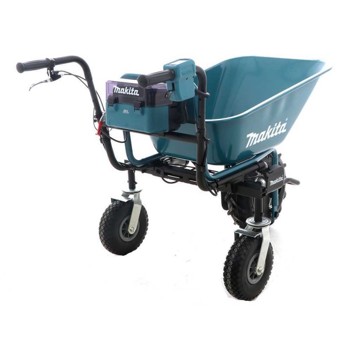 Makita DCU180 akkukäyttöinen kuljetuskottikärry, 2 × 18 V 5 Ah, 130 kg