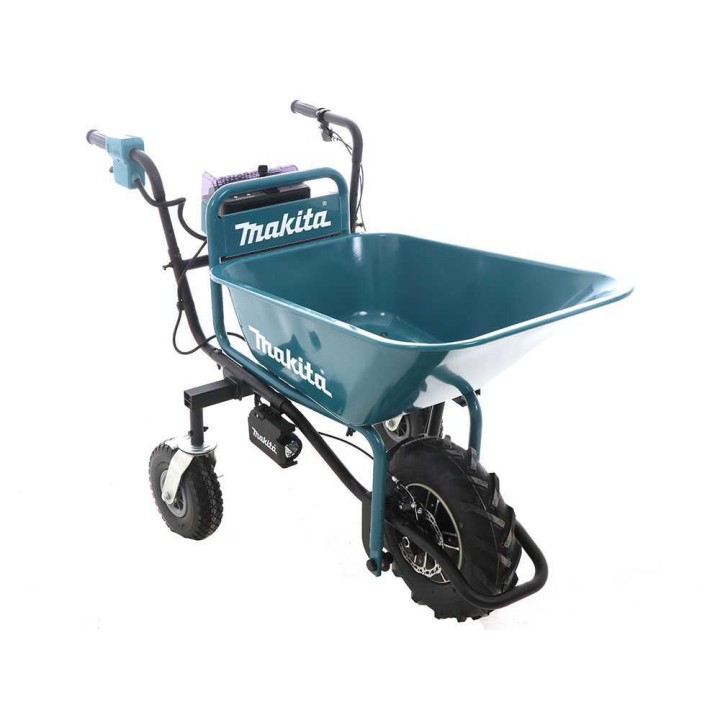 Makita DCU180 akkukäyttöinen kuljetuskottikärry, 2 × 18 V 5 Ah, 130 kg