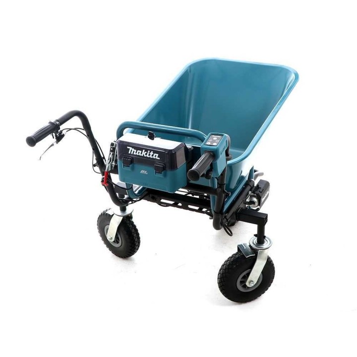 Makita DCU180 akkukäyttöinen kuljetuskottikärry, 2 × 18 V 5 Ah, 130 kg