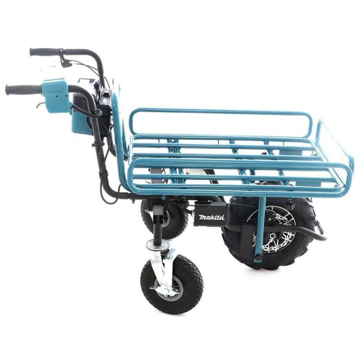 Makita DCU180 akkukäyttöinen moottorikottikärry, 2 × 18 V 5 Ah, 130 kg