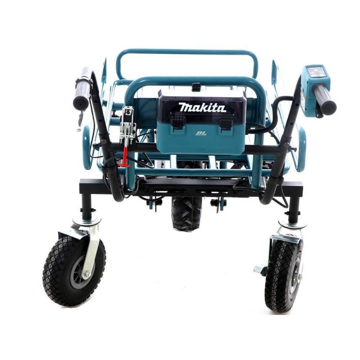 Makita DCU180 akkukäyttöinen moottorikottikärry, 2 × 18 V 5 Ah, 130 kg