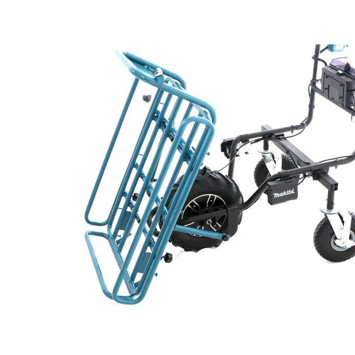 Makita DCU180 akkukäyttöinen moottorikottikärry, 2 × 18 V 5 Ah, 130 kg