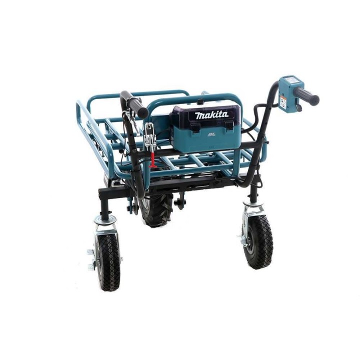 Makita DCU180 akkukäyttöinen moottorikottikärry, 2 × 18 V 5 Ah, 130 kg