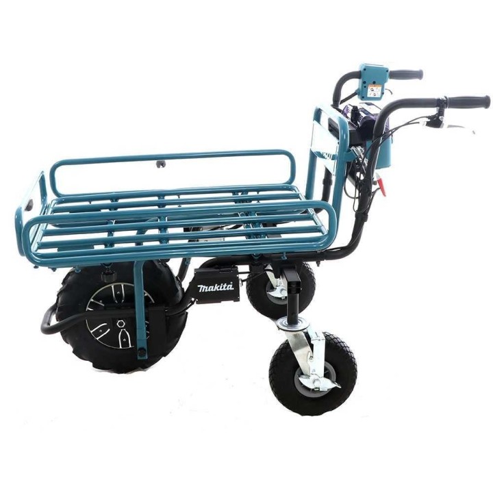 Makita DCU180 akkukäyttöinen moottorikottikärry, 2 × 18 V 5 Ah, 130 kg