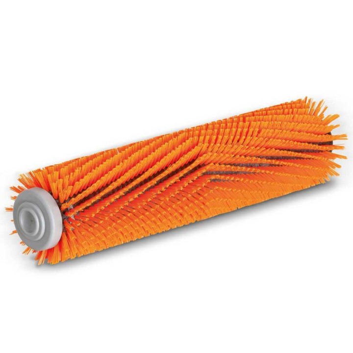 Oranssi harjarulla keskikova kova 300 mm 1 kpl