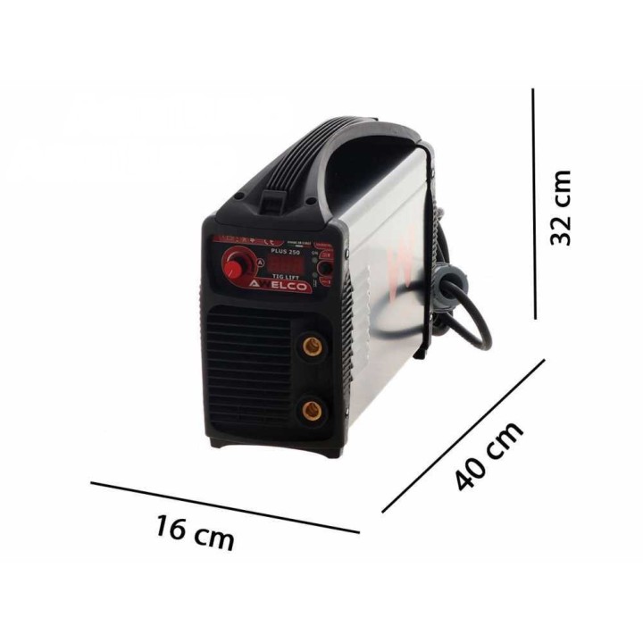 Awelco Plus 250 TIG LIFT -hitsauskone, TIG DC ja MMA, 15–220 A