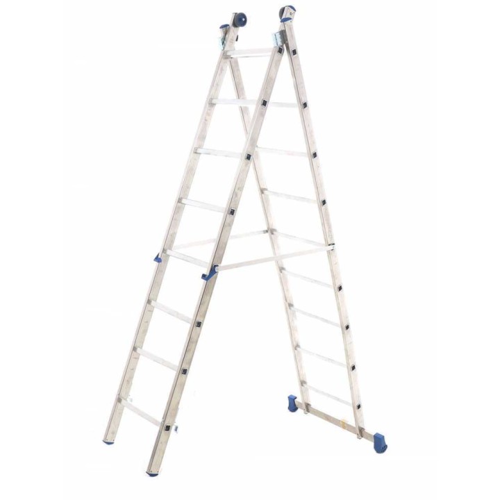 Marchetti Azzurra A2 A208 alumiinitikas, 8 + 8 askelmaa, 415 cm, 150 kg