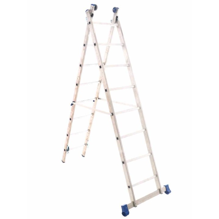 Marchetti Azzurra A2 A208 alumiinitikas, 8 + 8 askelmaa, 415 cm, 150 kg
