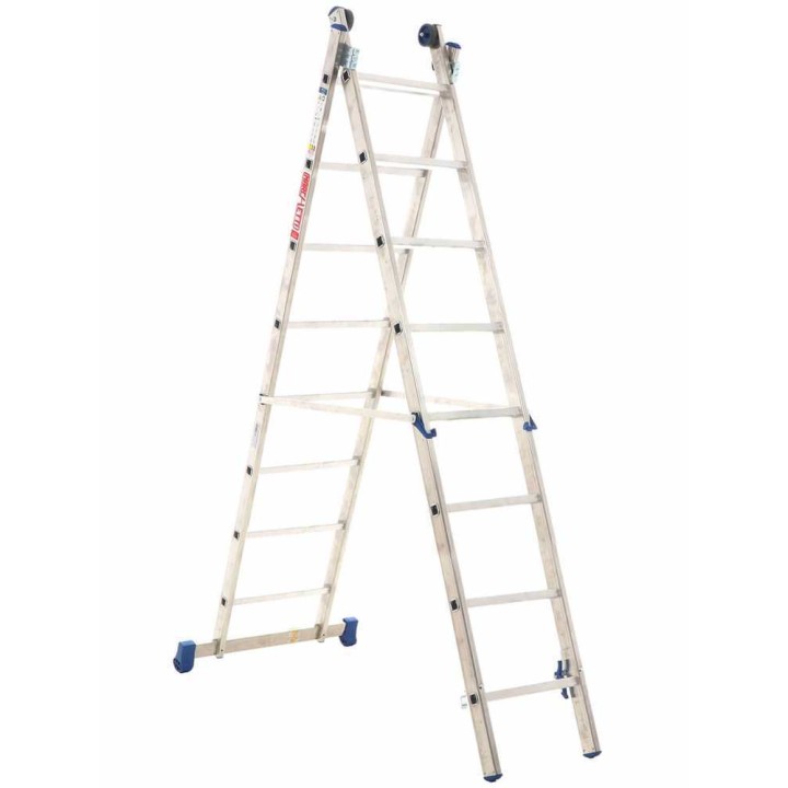 Marchetti Azzurra A2 A208 alumiinitikas, 8 + 8 askelmaa, 415 cm, 150 kg