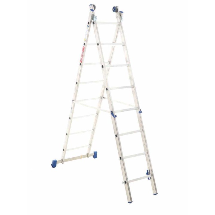 Marchetti Azzurra A2 A208 alumiinitikas, 8 + 8 askelmaa, 415 cm, 150 kg