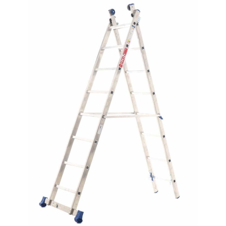Marchetti Azzurra A2 A208 alumiinitikas, 8 + 8 askelmaa, 415 cm, 150 kg
