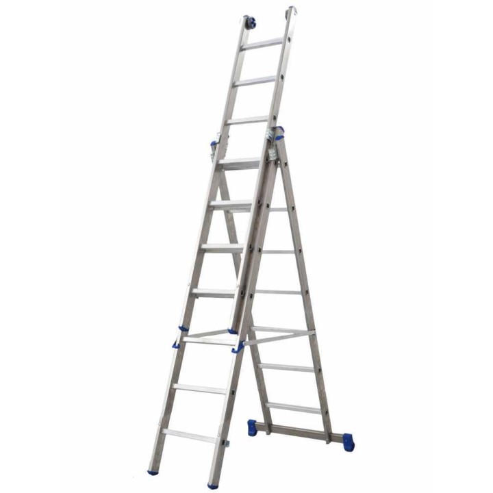 Marchetti Azzurra A3 21112 jatkettava alumiinitikas, 3 × 7 askelmaa, 5 m