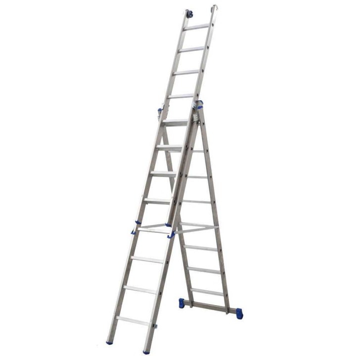 Marchetti Azzurra A3 A308 jatkettava alumiinitikas, 8+8+8 askelmaa, 5,85 m